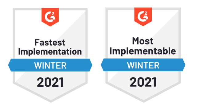 S-Docs G2 Badges for Fastest Implementation