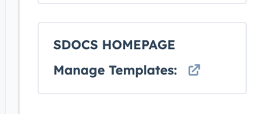 Screenshot of S-Docs homepage card in HubSpot.