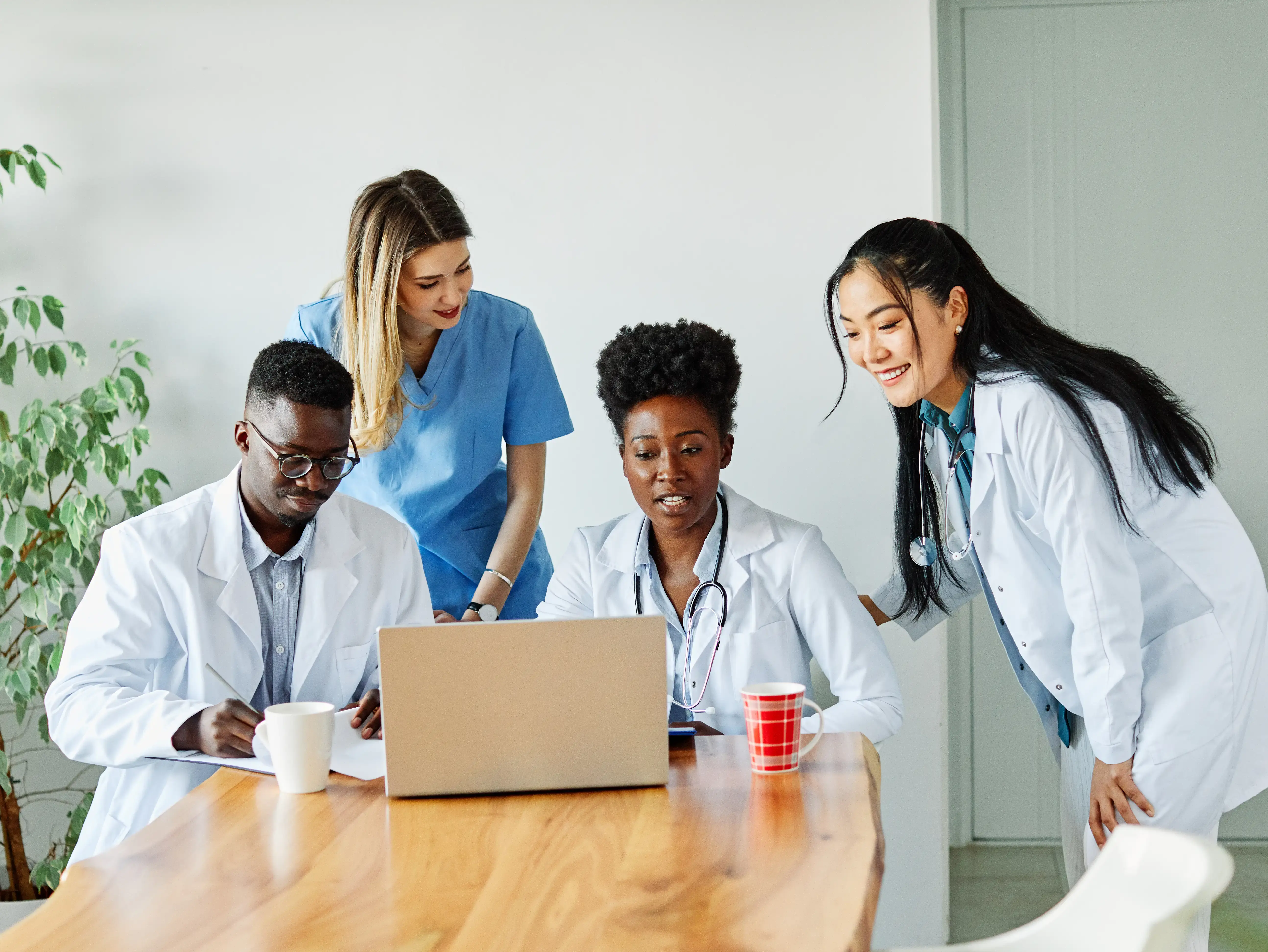 group of doctors working together